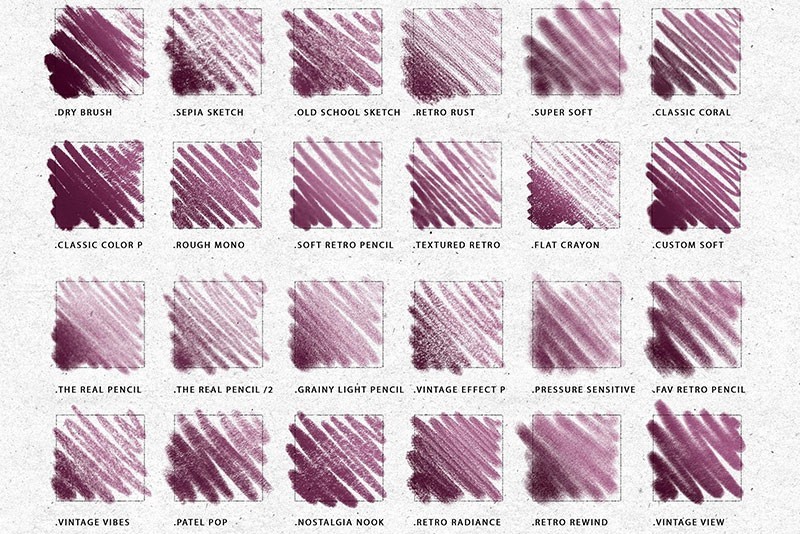 Procreate复古治愈感彩铅笔刷